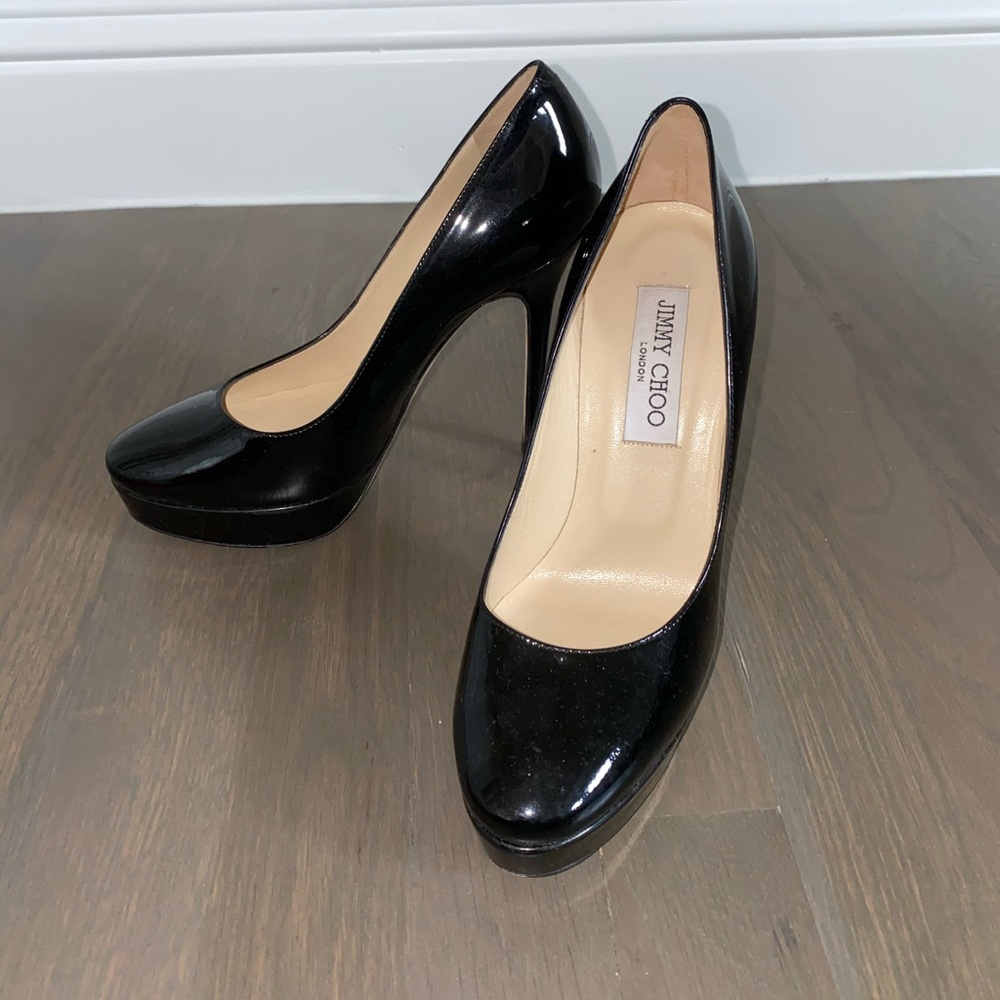 SOLD Jimmy Choo Black Heels - Picture 1 of 4